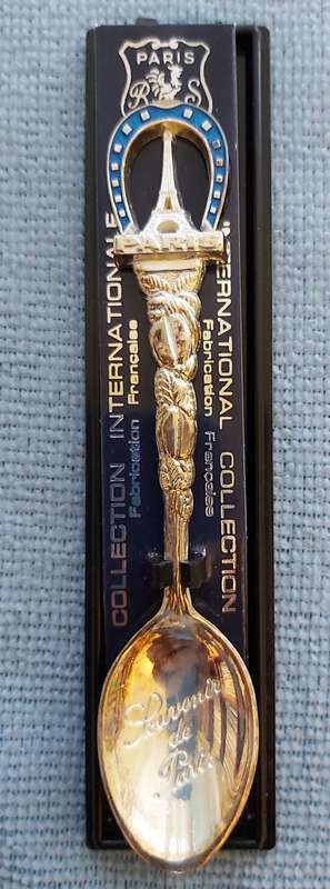 SILVERPLATED SUGAR SPOON - FRANCE LIMITED EDITION - IN ORIGINAL BOX