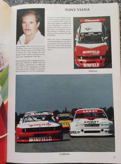 MOTORSPORT - RACELINES - COMPREHENSIVE GUIDE on SOUTH AFRICAN MOTORSPORT 1990 - by FAULDS