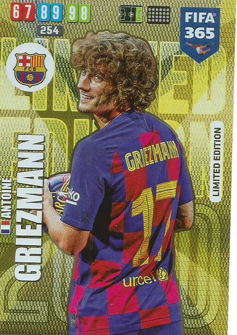 ANTOINE GRIEZMANN - FIFA 365 2020 EDITION -  - GOLD FOIL `LIMITED EDITION` TRADING CARD