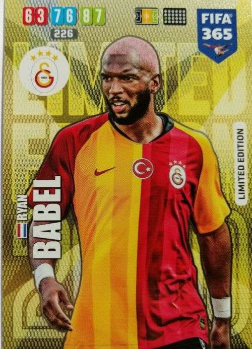 RYAN BABEL - FIFA 365 2020 EDITION -  - GOLD FOIL `LIMITED EDITION` TRADING CARD