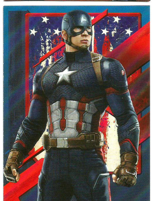 CAPTAIN AMERICA- MARVEL "MARVEL CIVIL WAR 2016" - "FOIL" TRADING CARD
