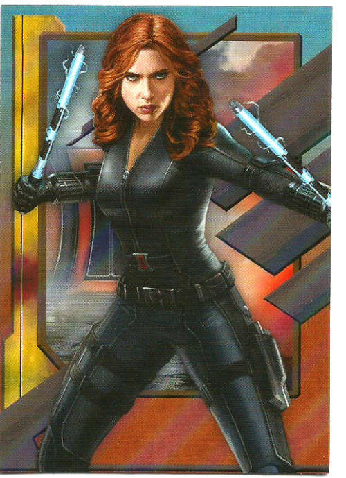 BLACK WIDOW  - MARVEL "MARVEL CIVIL WAR 2016" - "FOIL" TRADING CARD