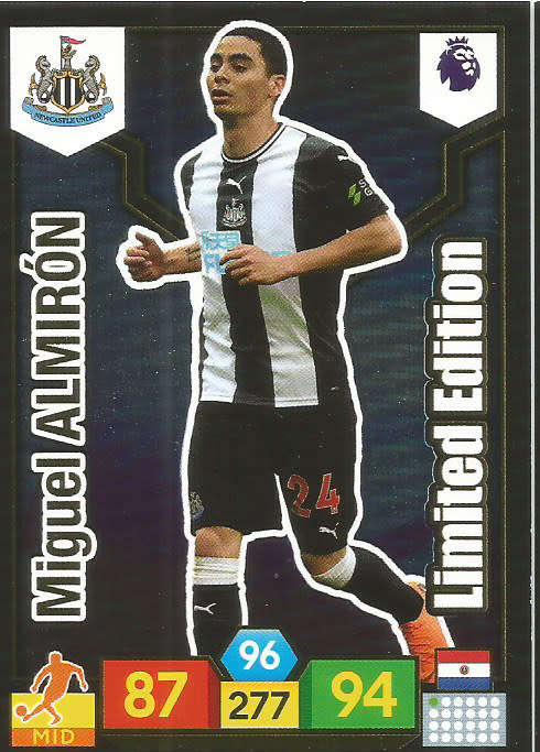 MIGUEL ALMIRON - EPL ADRENALYN XL 2019/20 - "LIMITED EDITION" TRADING CARD