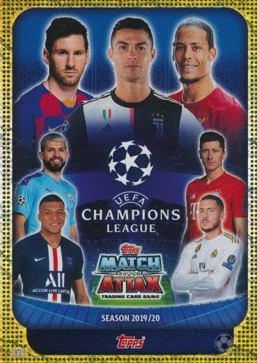 UEFA CHAMPIONS LEAGUE - CHAMPIONS LEAGUE 2019/20 -  GOLD FOIL "LOGO" TRADING CARD 1