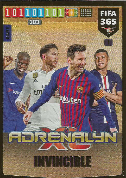 FIFA 365 2020 EDITION -  GOLD FOIL `INVINCIBLE` TRADING CARD 1