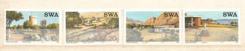 SOUTH WEST AFRICA - 23/7/1987 "TOURIST CAMPS" - FULL SET 4 (UM) STAMPS