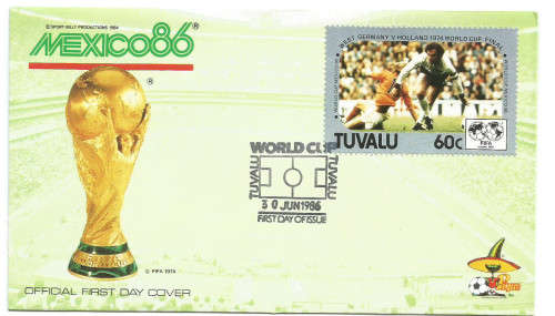 TUVALU - 1986 FIFA WORLD CUP - 1ST DAY COVER - C