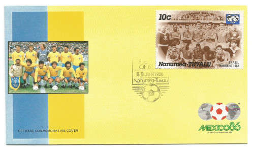TUVALU - 1986 FIFA WORLD CUP - 1ST DAY COVER - D