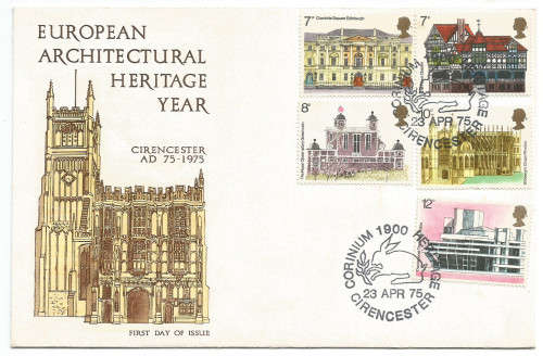 GREAT BRITAIN - 1975 EUROPEAN ARCHITECTURAL HERITAGE YEAR - 1ST DAY COVER