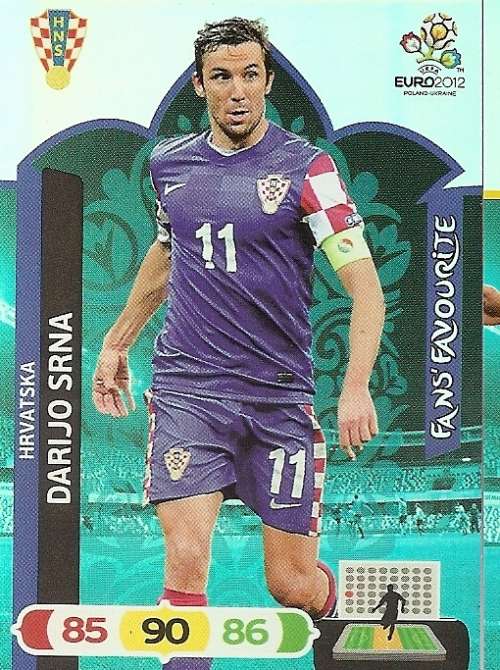 DARIJO SRNA - PANINI ADRENALYN EURO 2012 - "FANS FAVOURITE" TRADING CARD