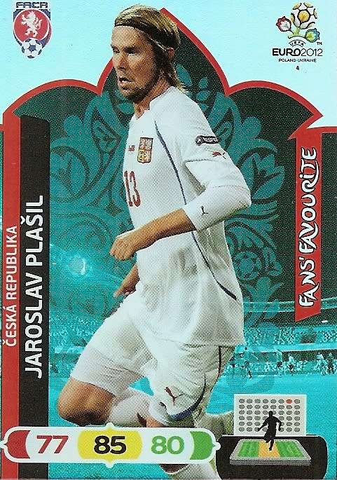 JAROSLAV PLASIL - PANINI ADRENALYN EURO 2012 - "FANS FAVOURITE" TRADING CARD