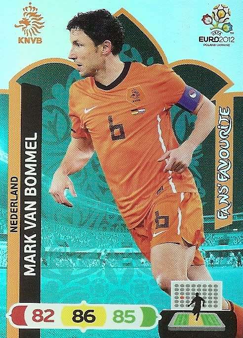 MARK VAN BOMMEL - PANINI ADRENALYN EURO 2012 - "FANS FAVOURITE" TRADING CARD