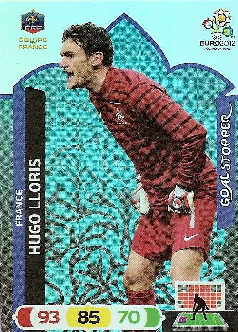 HUGO LLORIS - PANINI ADRENALYN EURO 2012 - "GOAL STOPPER" TRADING CARD