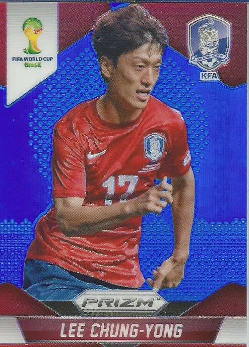LEE CHUNG YONG - WORLD CUP 2014 PANINI`PRIZM` - BLUE PLAID `BASE` TRADING CARD 73 (138 of 199)