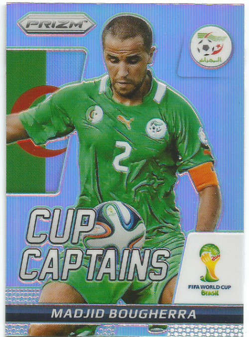 MADJID BOUGHERRA - FIFA WORLD CUP 2014 `PRIZM PARALLEL` `CUP CAPTAIN ` TRADING CARD 20