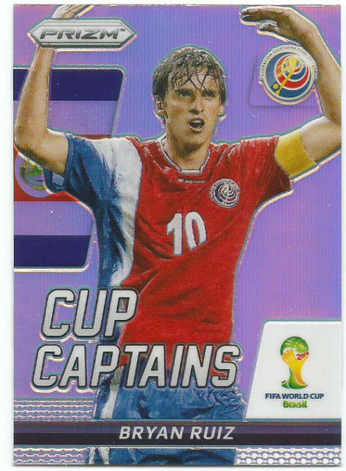 BRIAN RUIZ - FIFA WORLD CUP 2014 `PRIZM PARALLEL` `CUP CAPTAIN ` TRADING CARD 3