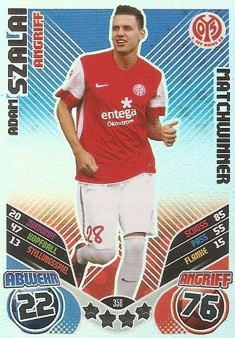 ADAM SZALAI - MATCH ATTAX "BUNDESLIGA" 2012 - "MATCHWINNER" FOIL TRADING CARD