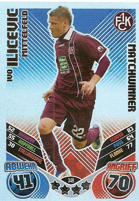 IVO ILISEVIC - MATCH ATTAX "BUNDESLIGA" 2012 - "MATCHWINNER" FOIL TRADING CARD