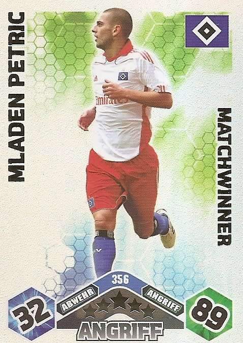 MLADEN PETRIC - MATCH ATTAX 2010/11 BUNDESLIGA - "MATCHWINNER" FOIL TRADING CARD