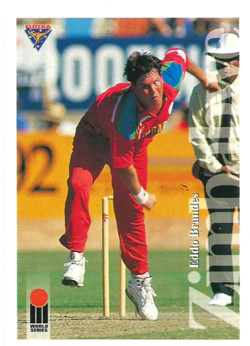 EDDO BRANDES "ZIMBABWE" - FUTERA 94 WORLD SERIES COLLECTION - CRICKET TRADING CARD