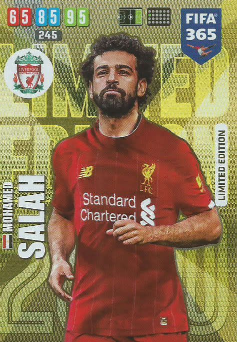 MOHAMED SALAH - FIFA 365 2020 EDITION -  - GOLD FOIL `LIMITED EDITION` TRADING CARD