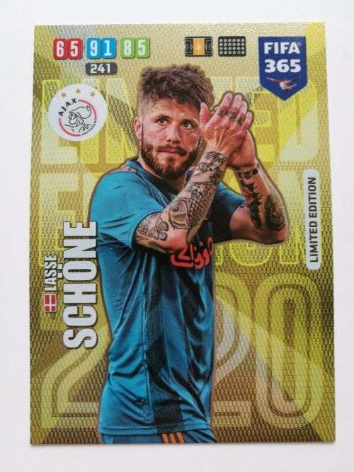LASSE SCHONE - FIFA 365 2020 EDITION -  - GOLD FOIL `LIMITED EDITION` TRADING CARD