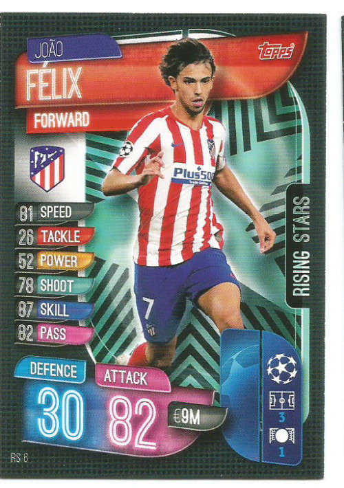 JOAO FELIX - CHAMP/EUROPA LEAGUE EXTRA 2020 -   "RISING STAR" TRADING CARD