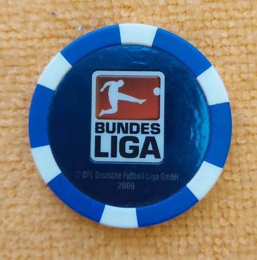 BUNDESLIGA "CASINO CHIP" - "BUNDESLIGA" RARE COMEMORATIVE CASINO CHIP