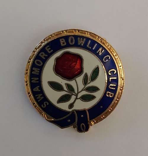 SWANMORE BOWLING CLUB - LAPEL PIN 25mm BADGE