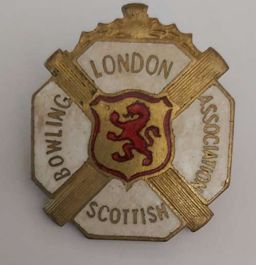 LONDON BOWLS ASSOCIATION - LAPEL PIN 30mm BADGE