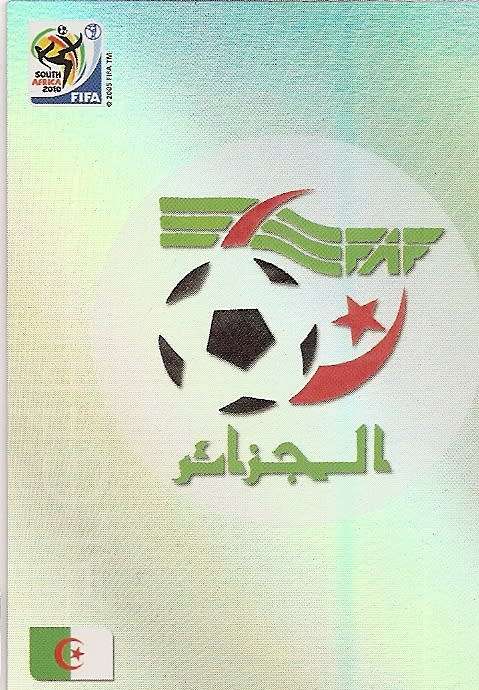 FIFA W/CUP 2010  PREMIUM - ALGERIA "TEAM EMBLEM" TRADING CARD