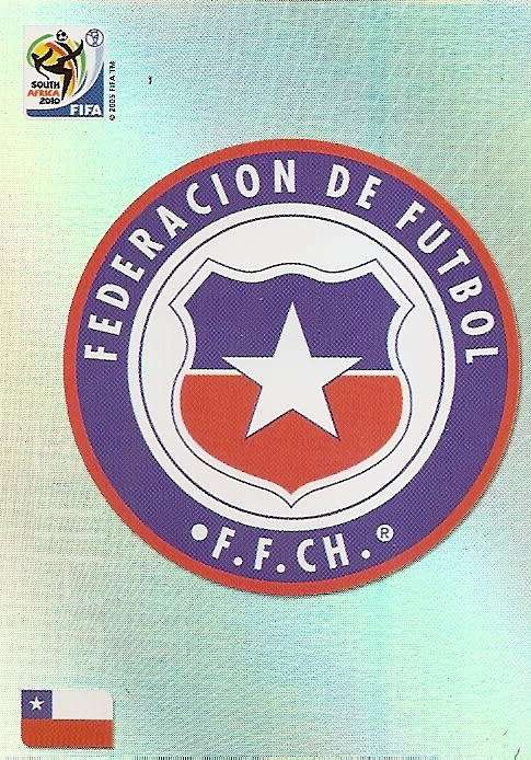 FIFA W/CUP 2010  PREMIUM - CHILE "TEAM EMBLEM" TRADING CARD