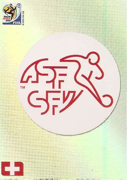 FIFA W/CUP 2010  PREMIUM - SWITZERLAND "TEAM EMBLEM" TRADING CARD