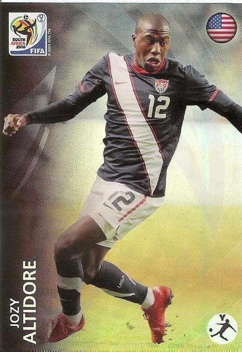 2010 FIFA W/CUP PREMIUM - JOSI ALTIDORE "RAINBOW FOIL" TRADING CARD
