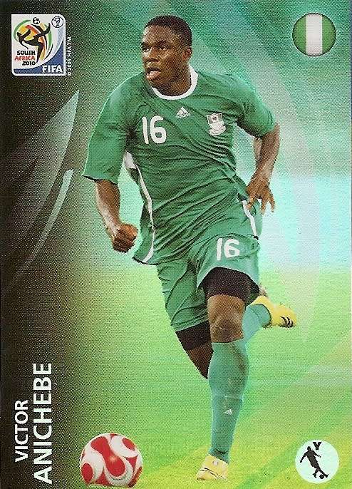 2010 FIFA W/CUP PREMIUM - VICTOR ANICHEBE "RAINBOW FOIL" TRADING CARD