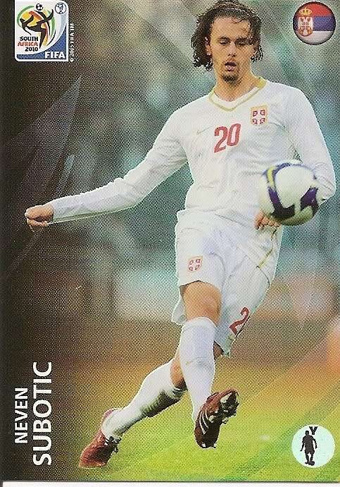 2010 FIFA W/CUP PREMIUM - NEVEN SUBOTIC "RAINBOW FOIL" TRADING CARD