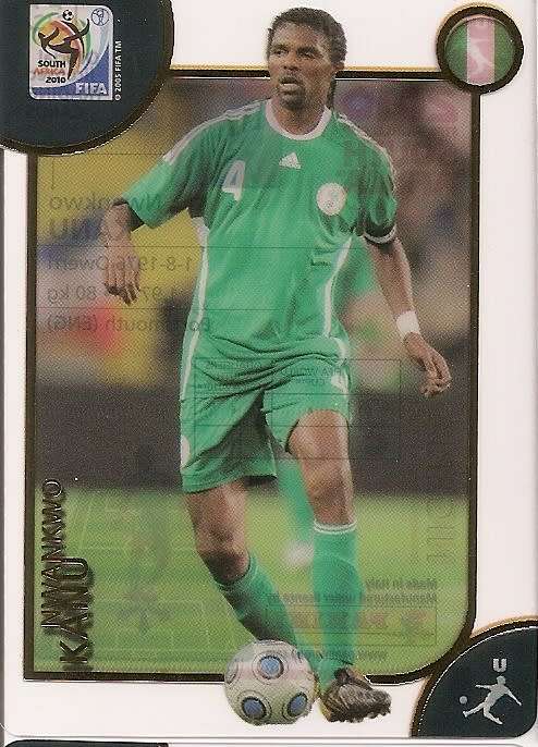 FIFA 2010 W/CUP PREMIUM - KANU "ACETATE ULTRA" TRADING CARD