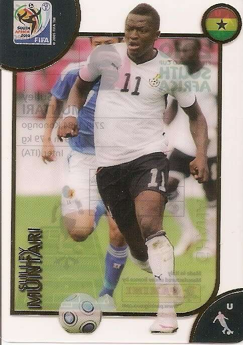 FIFA 2010 W/CUP PREMIUM - SULLEY MUNTARI "ACETATE ULTRA" TRADING CARD