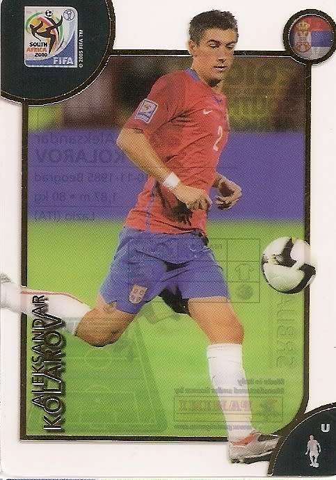 FIFA 2010 W/CUP PREMIUM - ALEX KOLAROV "ACETATE ULTRA" TRADING CARD