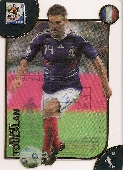 FIFA 2010 W/CUP PREMIUM - JEREMY TOULALAN "ACETATE ULTRA" TRADING CARD