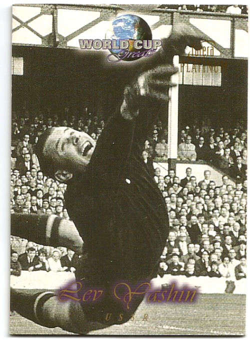 LEV YASHIN - FUTERA PLATINUM WORLD CUP 1998 - "RARE" TRADING CARD 49