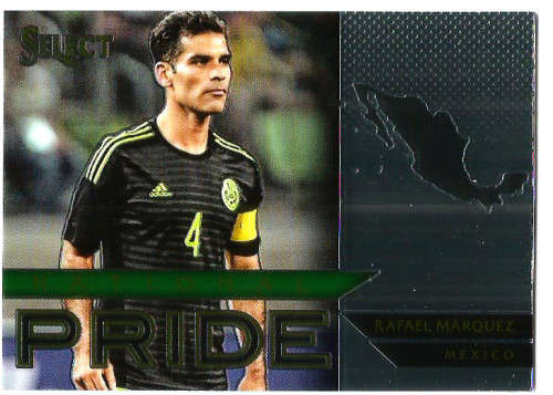 RAFAEL MARQUEZ - PANINI "PRIZM SELECT 2015"  - "NATIONAL PRIDE" TRADING CARD 48