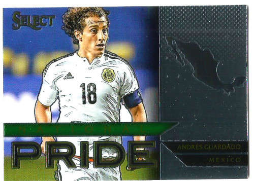 ANDRES GUARDADO - PANINI "PRIZM SELECT 2015"  - "NATIONAL PRIDE" TRADING CARD 47