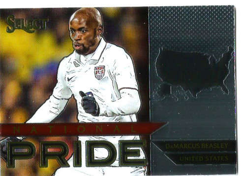 DAMASCUS BEASLEY - PANINI "PRIZM SELECT 2015"  - "NATIONAL PRIDE" TRADING CARD 44