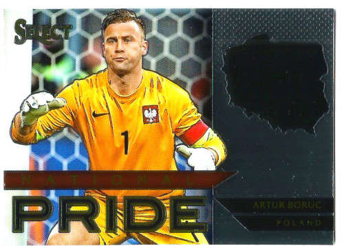 ARTUR BORUC - PANINI "PRIZM SELECT 2015"  - "NATIONAL PRIDE" TRADING CARD 28