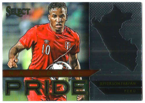 JEFFERSON FARFAN - PANINI "PRIZM SELECT 2015"  - "NATIONAL PRIDE" TRADING CARD 27