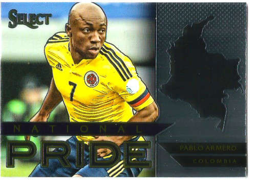 PABLO ARMERO - PANINI "PRIZM SELECT 2015"  - "NATIONAL PRIDE" TRADING CARD 11