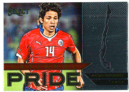 MATIAS FERNANDEZ - PANINI "PRIZM SELECT 2015"  - "NATIONAL PRIDE" TRADING CARD 9