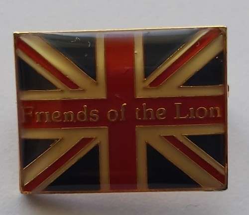 ENGLAND `UNION JACK FANS` - LAPEL PIN 20mm BADGE