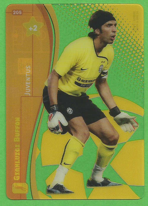 GIGI BUFFON - PANINI CHAMPIONS LEAGUE 2008/09 - `RARE` `ULTRA ACETATE` TRADING CARD 205